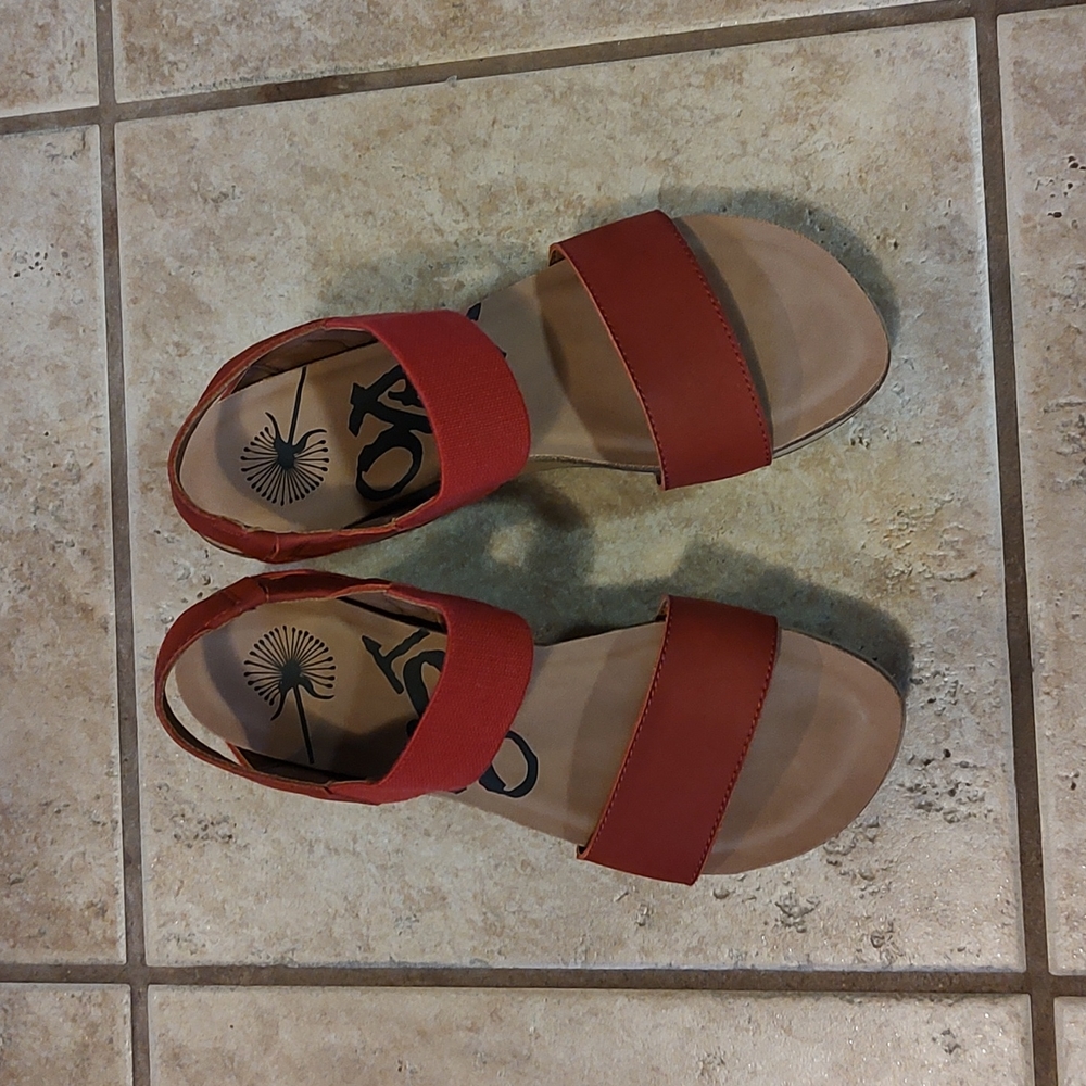 Otbt RED wedge shoes